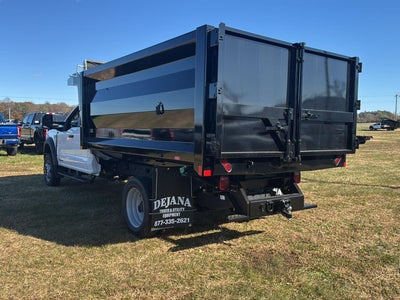 2024 Ford Super Duty F-550 DRW 12' RUGBY HEAVY DUTY LANDSCAPE DUMP, MANUAL TARP, DROP DOWN COMBO HITCH, 48" UNDERBODY TOOLBOX