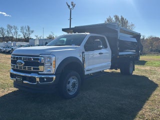 2024 Ford Chassis Cab 12' RUGBY HEAVY DUTY LANDSCAPE DUMP, MANUAL TARP, DROP DOWN COMBO HITCH, 48" UNDERBODY TOOLBOX