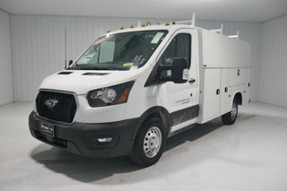 2024 Ford Transit Chassis 10' KNAPHEIDE KUV BODY, LOW ROOF, ELECTRIC LOCKS, CLASS V HITCH, 3 BOW LADDER RACK