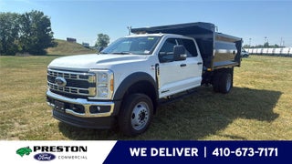 2026 Ford Super Duty F-550 DRW 12' DYNAPRO STANDARD LANDSCAPE DUMP, MANUAL TARP, FULL COMBO HITCH, 48" UNDERBODY TOOLBOX