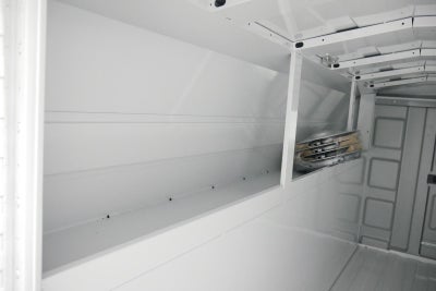 2026 Ford E-Series Cutaway E-350 10FT KNAPHEIDE KUV ENCLOSED SERVICE BODY, MASTER LOCK SYSTEM CLASS V HITCH 3 BOW LADDER RACK