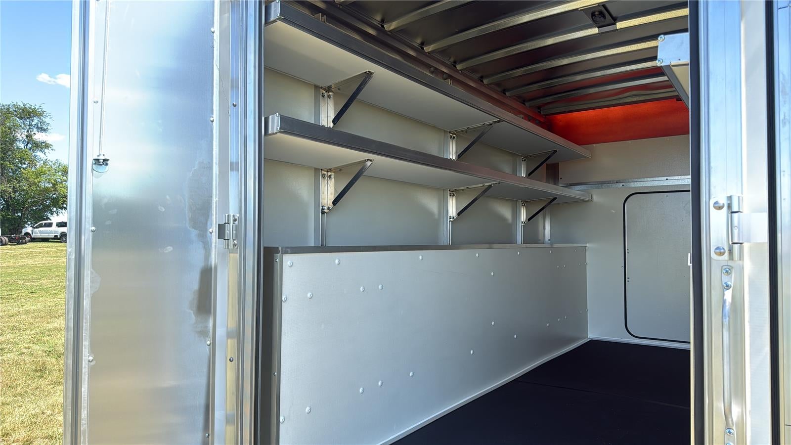 2027 Ford E-Series Cutaway 12' DURA-CUBE MAX FRP ENCLOSED SERVICE BODY, POWER LOCKS, 3 BOX LADDER RACK, BACK UP CAMERA