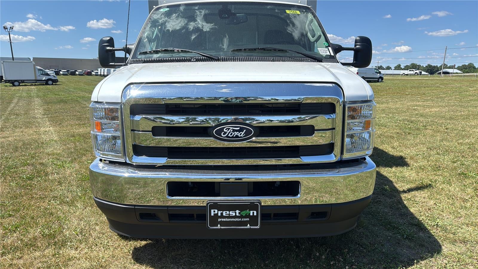 2027 Ford E-Series Cutaway 12' DURA-CUBE MAX FRP ENCLOSED SERVICE BODY, POWER LOCKS, 3 BOX LADDER RACK, BACK UP CAMERA