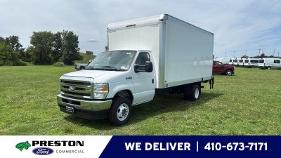 2027 Ford E-Series Cutaway 16' DURA CUBE ALUMINUM VAN BODY, ROLL UP DOOR , THIEMAN 2,000 LBS STOW AWAY TAILGATE
