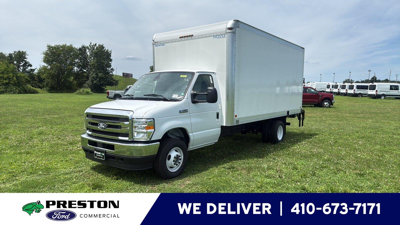 2027 Ford E-Series Cutaway 16' DURA CUBE ALUMINUM VAN BODY, ROLL UP DOOR , THIEMAN 2,000 LBS STOW AWAY TAILGATE