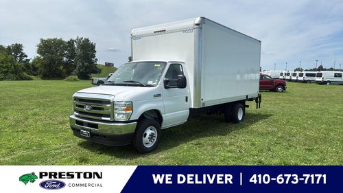2027 Ford E-Series Cutaway 16' DURA CUBE ALUMINUM VAN BODY, ROLL UP DOOR , THIEMAN 2,000 LBS STOW AWAY TAILGATE